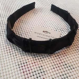Black Satin Headband